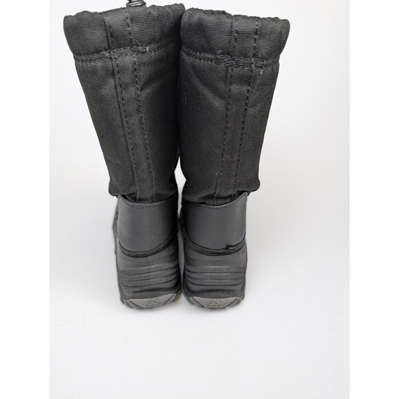KAMIK Black Insulated Snow Winter Boots Waterproof Kids Size 3 Hook and Loop - Picture 4 of 10
